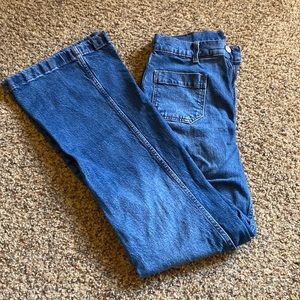 Dark wash flare jeans